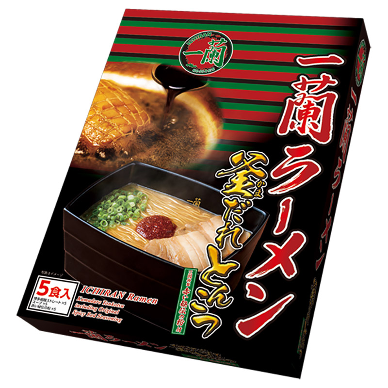 一蘭釜醬汁豚骨5入拉麵, , large