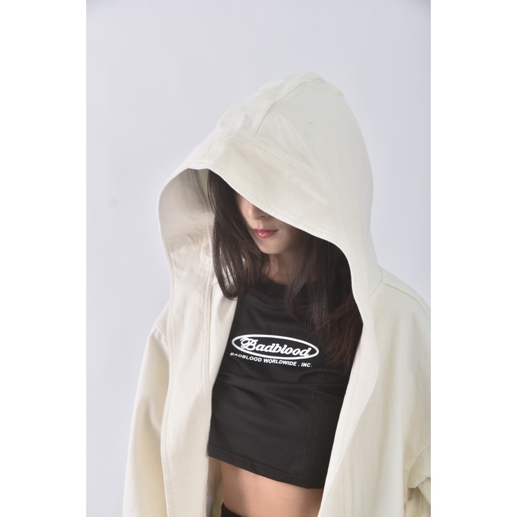 (XL) key wear丹寧牛仔質感棉質大衣杏色綁帶外套二手衣, , large