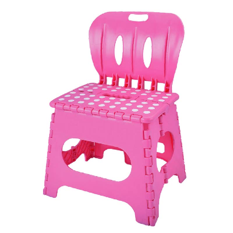 Folding chair, 粉紅色-S, large
