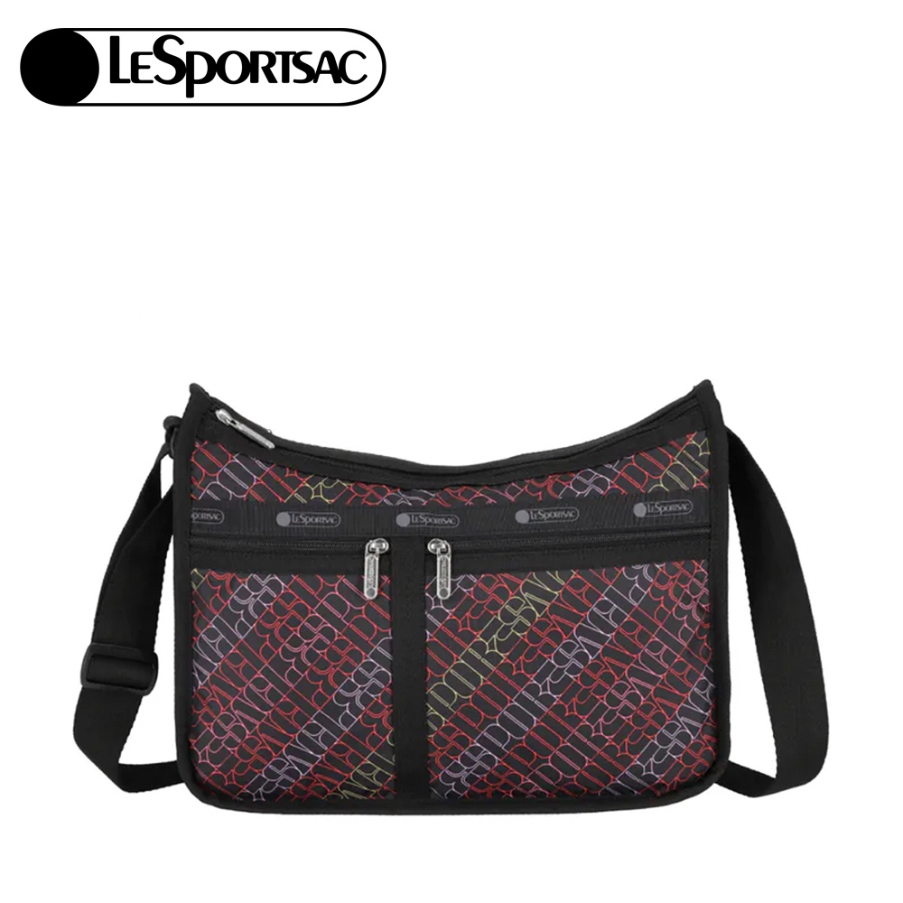 |快速出貨|Lesportsac Deluxe Everyday Bag 奢華斜背包 送禮-霓光字舞, , large