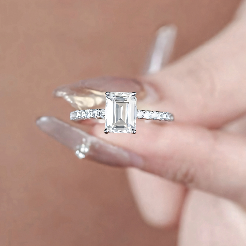 【CITY STAR】IGI Future Diamond 2-carat rectangular diamond ring (D/VVS and above/3EX), , large