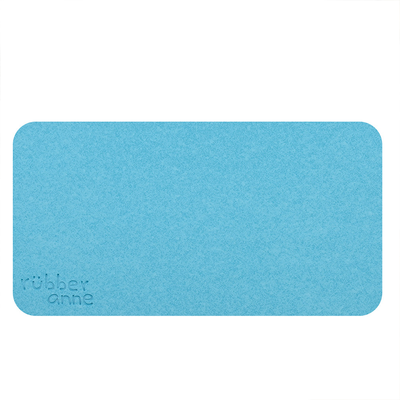 【Monster】 Soft Diatomaceous Earth Washbasin Absorbent Mat (19x10cm) – Sky Blue, , large