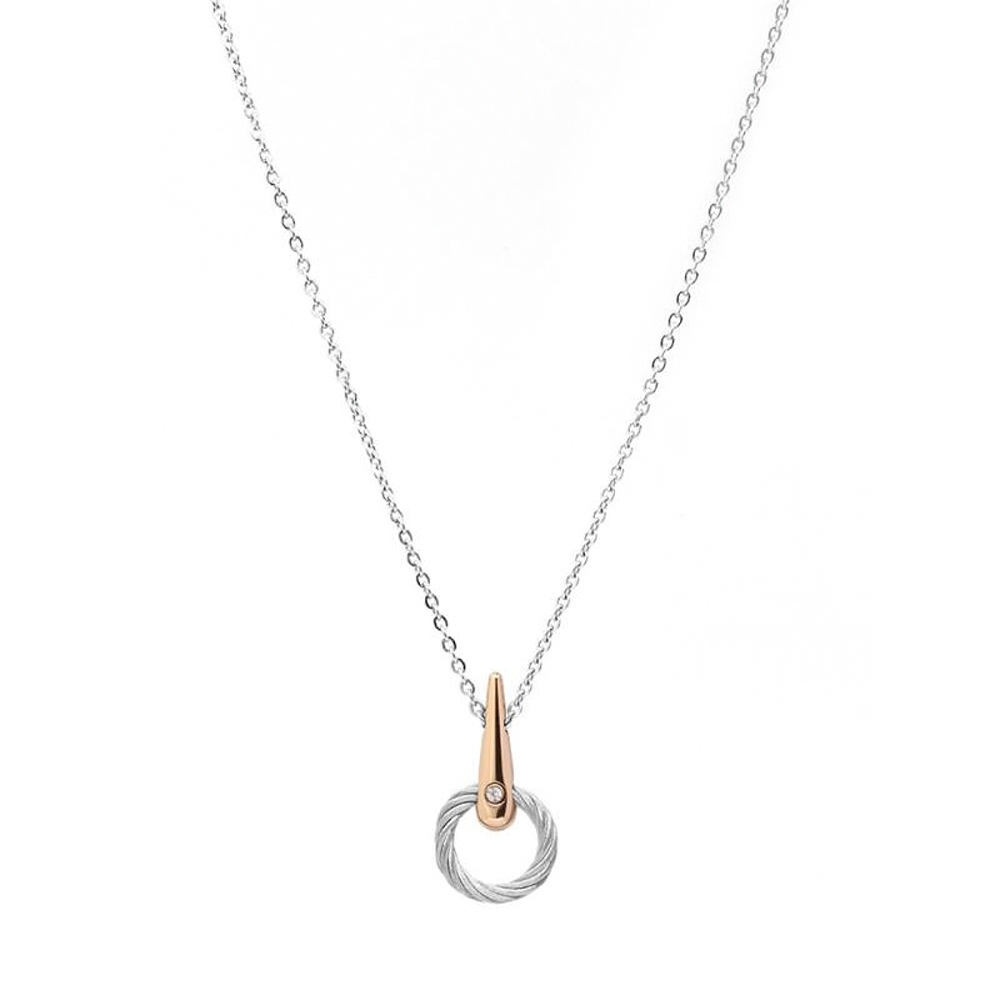 CHARRIOL 夏利豪 INFINITY ZEN 鋼索項鍊 08-102-1232-1