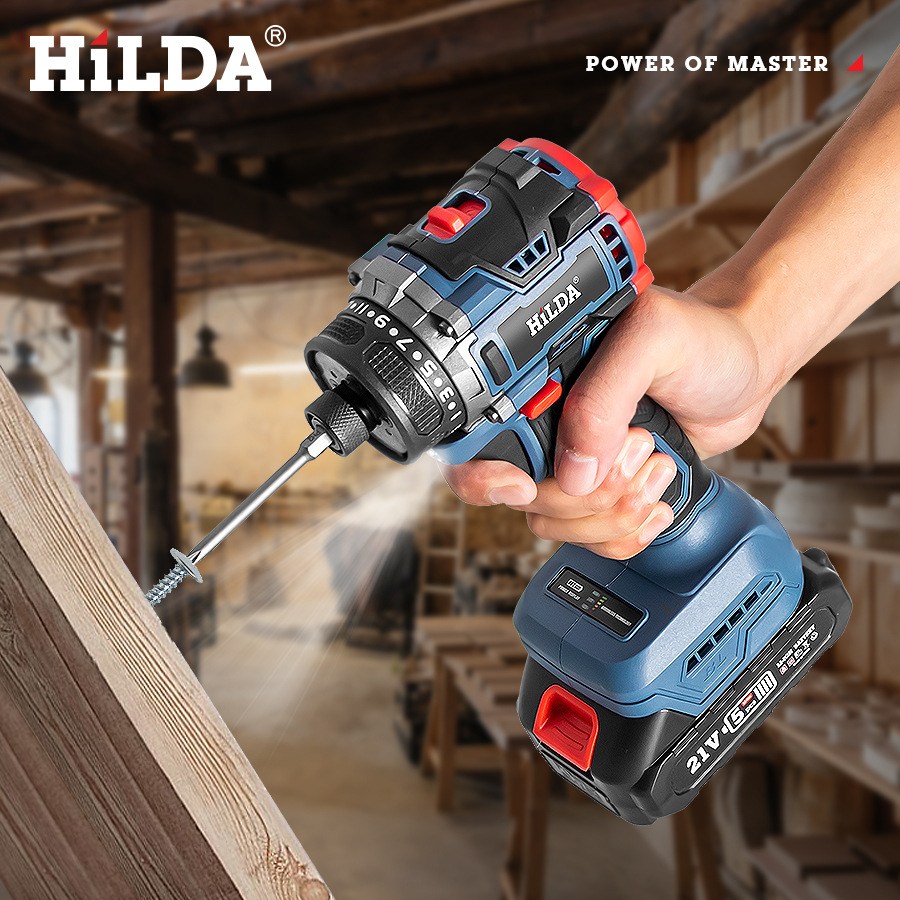 【HILDA】希爾達電動工具 21V 雙電 短軸無刷 衝擊起子機 HL21-SI2, , large