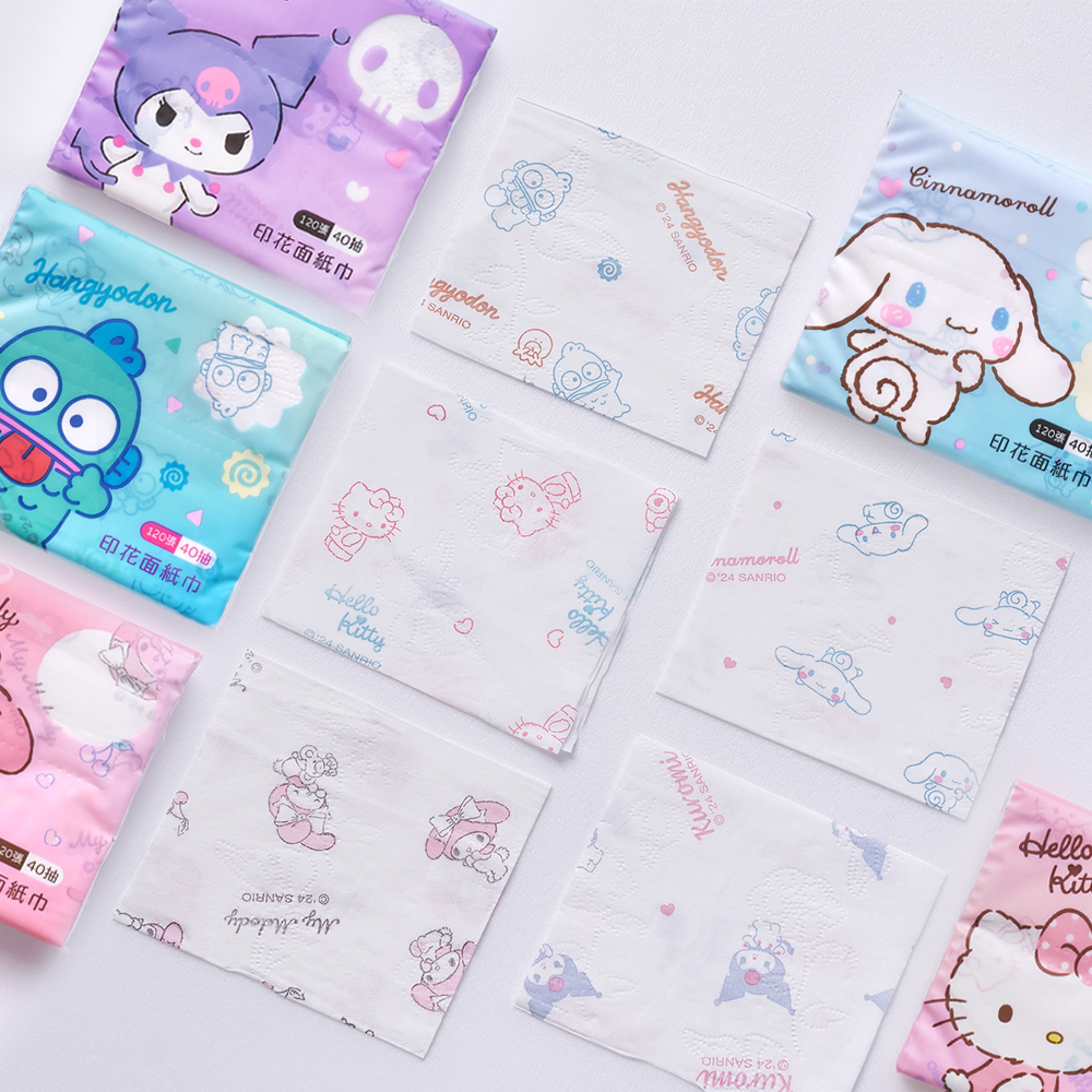 三麗鷗三層袖珍面紙(40抽)【旺達棉品】, , large