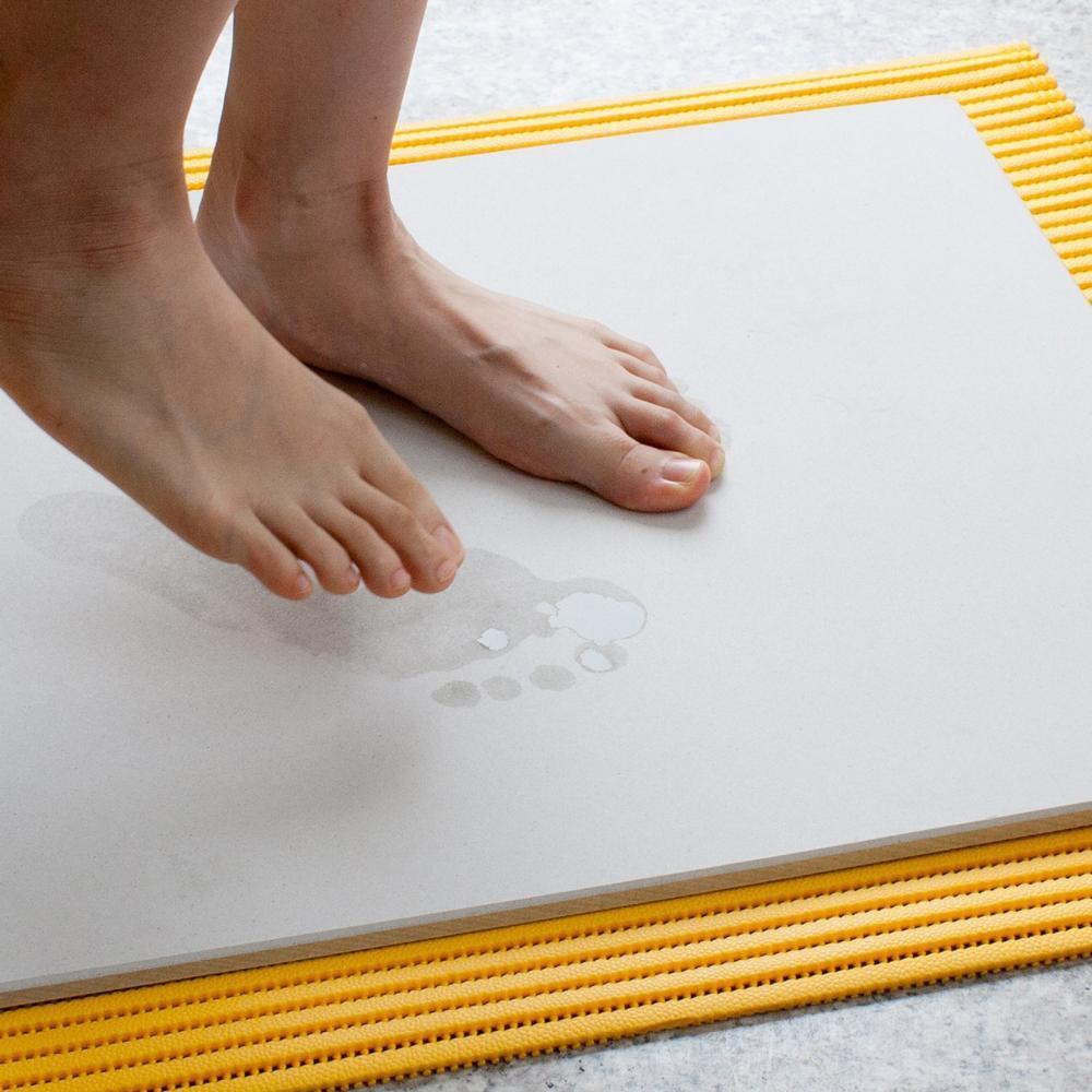 【百科良品】日本藤原境內版 日本製 珪藻土 足乾樂 超速吸水地墊 乾燥快超吸水墊(43x29x0.9cm)-M(日本建材級), , large