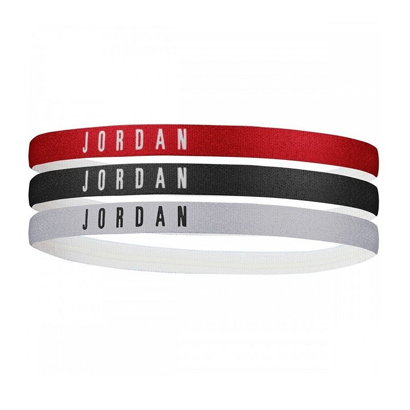 [秉宸] NIKE 彈性髮帶 韻律瑜珈 慢跑 止汗髮帶 JORDAN HEADBANDS 髮帶 3件組 J0003599, , large