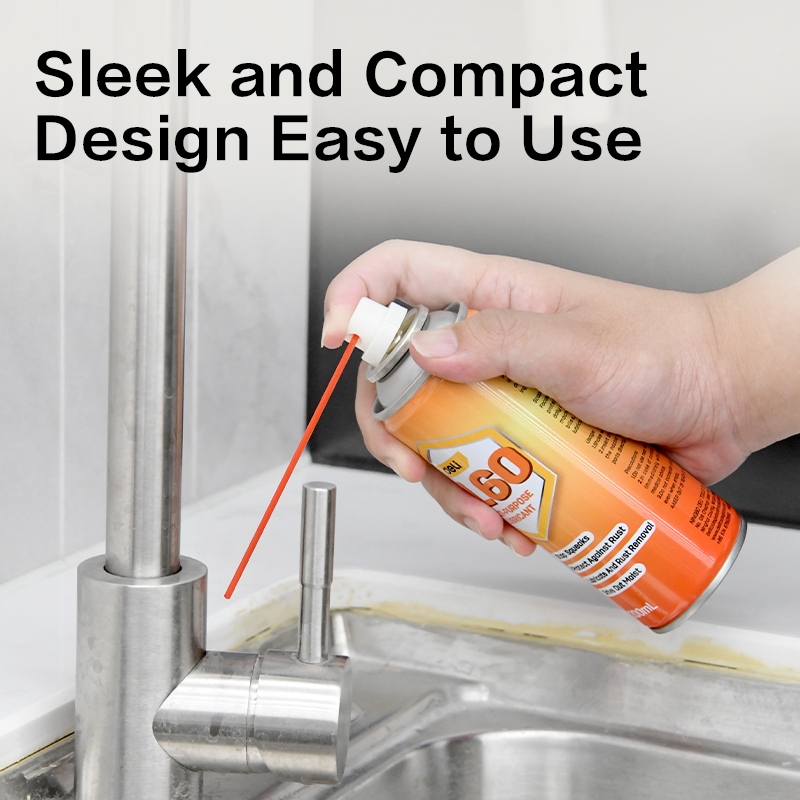 【得力工具 deli tools】 低氣味 DL60 防鏽 潤滑油 家用 室內 高滲透 防保養 滑軌 鏈條清潔 WD40-100ml, , large