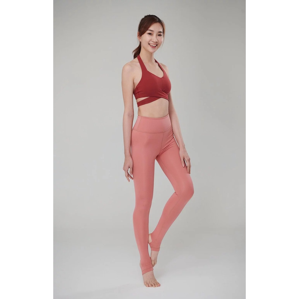YOGA FLOW Teresa Bra - 性感繞頸短版上衣 - 緋紅 Scarlet, , large