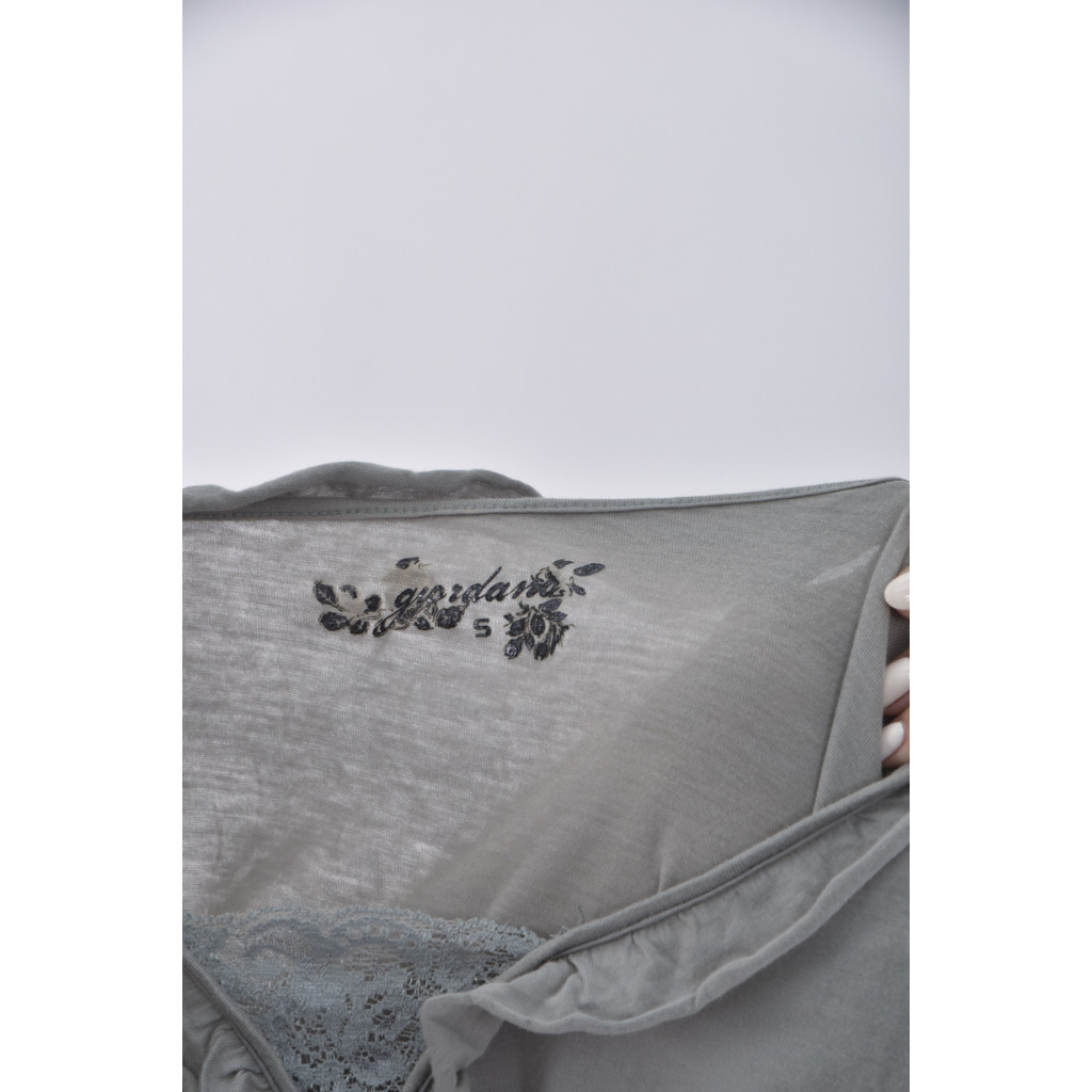 (S) V領灰色長袖上衣二手衣, , large