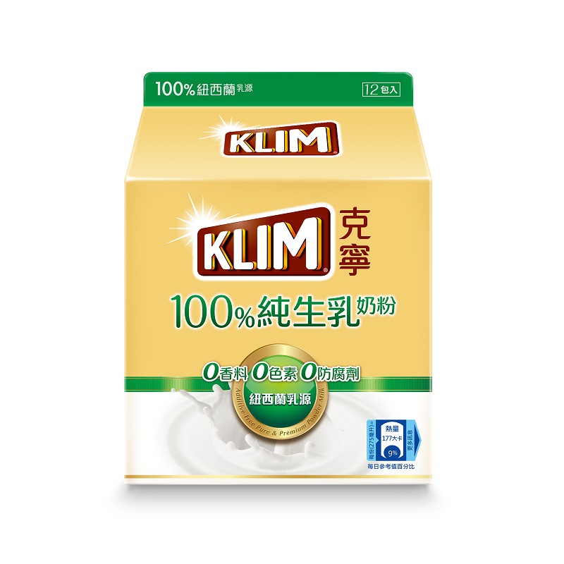 克寧100％純生乳奶粉隨手包36gx12