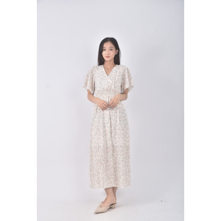 (S) 質感V領白色洋裝二手衣, , large