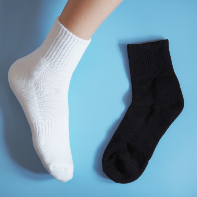 [Kaimei Cotton] Five pairs of MIT high-quality pure cotton sports air cushion socks made in Taiwan, , large