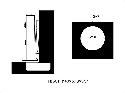 【協進五金】厚門緩衝可拆後鈕 鎳色, , large