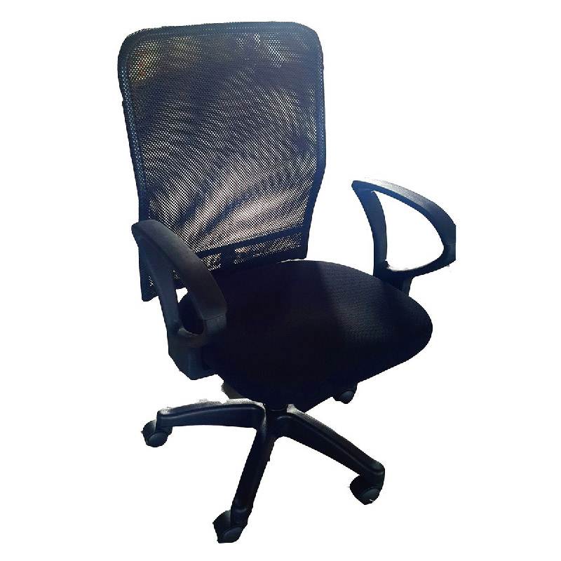 Elegant Mesh Chair, 黑色, large