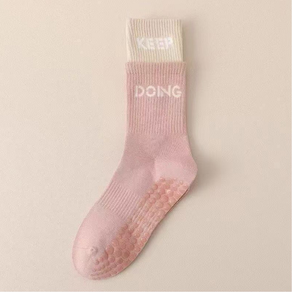 【可穿鞋地板襪｜全腳掌防滑】高彈力運動瑜伽止滑襪 瑜珈襪 瑜伽襪 襪子女 襪子 短襪, , large