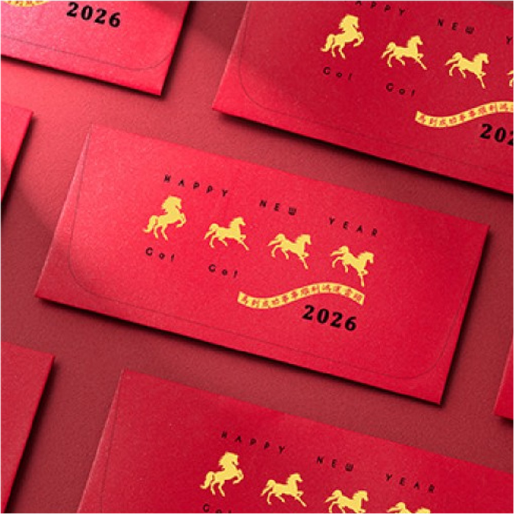 1A 2026 馬年 西式 紅包袋 馬到成功 GO GO 10張入 /包 2001, , large