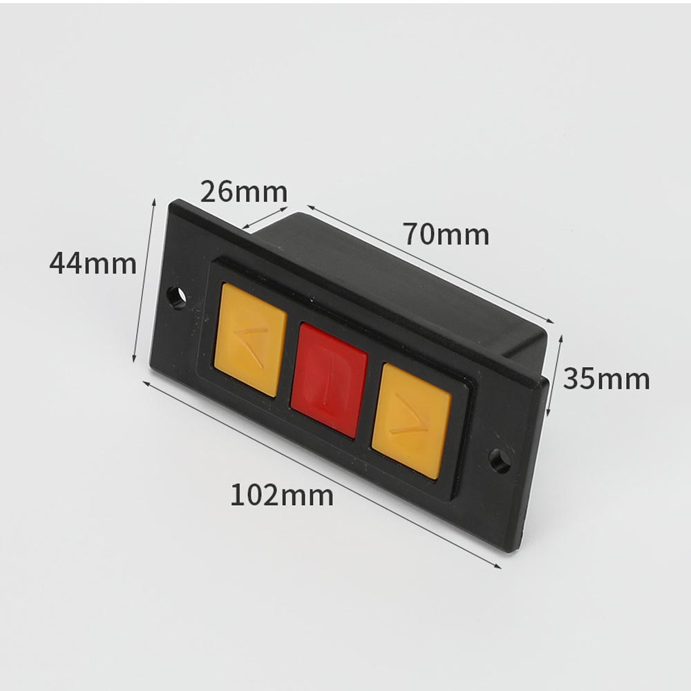 Iron roller door snap switch / External type with base + cable connector, , large