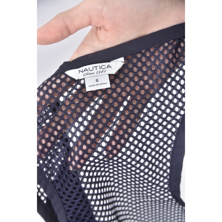 (S) nautica質感背心藍色外套二手衣, , large