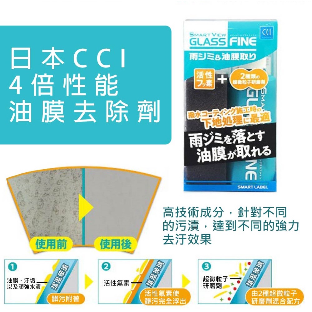 CCI 4倍性能油膜去除劑+長效型玻璃水鍍膜劑, , large