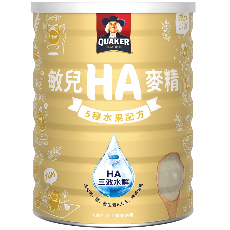 桂格敏兒HA麥精五種水果配方, , large