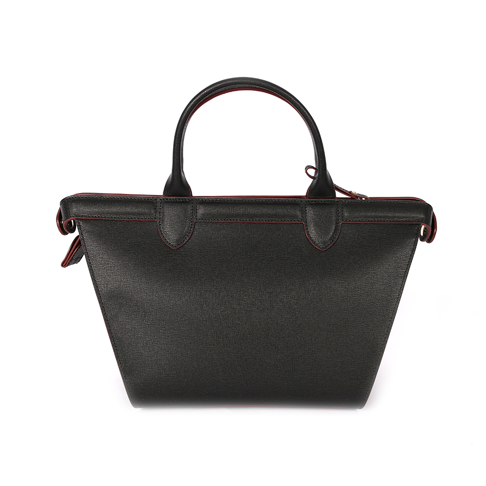 LONGCHAMP 硬殼牛皮水餃二用包/黑色, , large
