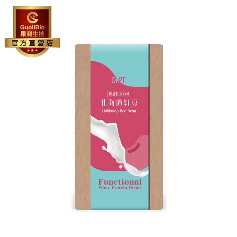 【Dr.PT 】機能性蛋白飲 (7入/盒) 北海道紅豆風味(效期：2025/12/30), , large