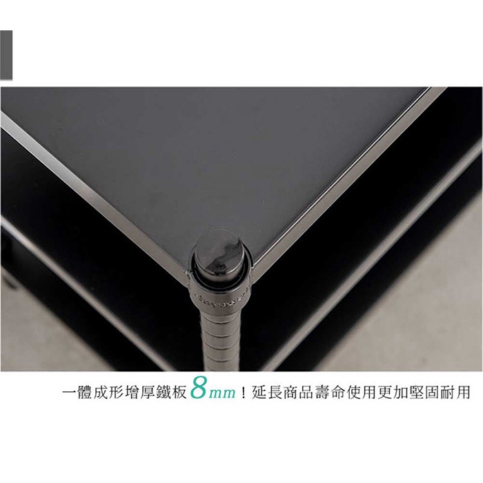 【Y HOUSE】90x45x180公分兩層無洞單桿衣櫥架 無洞層架 開放式衣架-黑色, , large