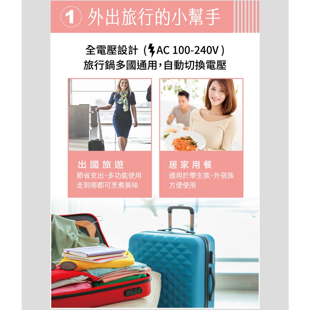 ANLUX All-Voltage Multifunctional Travel Cooker EC-15WTC, , large