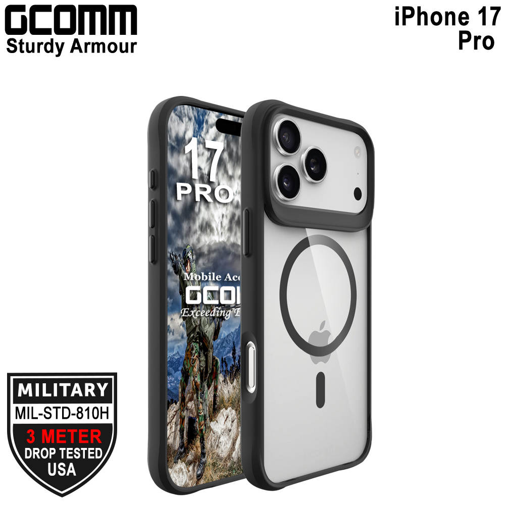 GCOMM iPhone 17 Pro Sturdy Armour MagSafe BK, , large