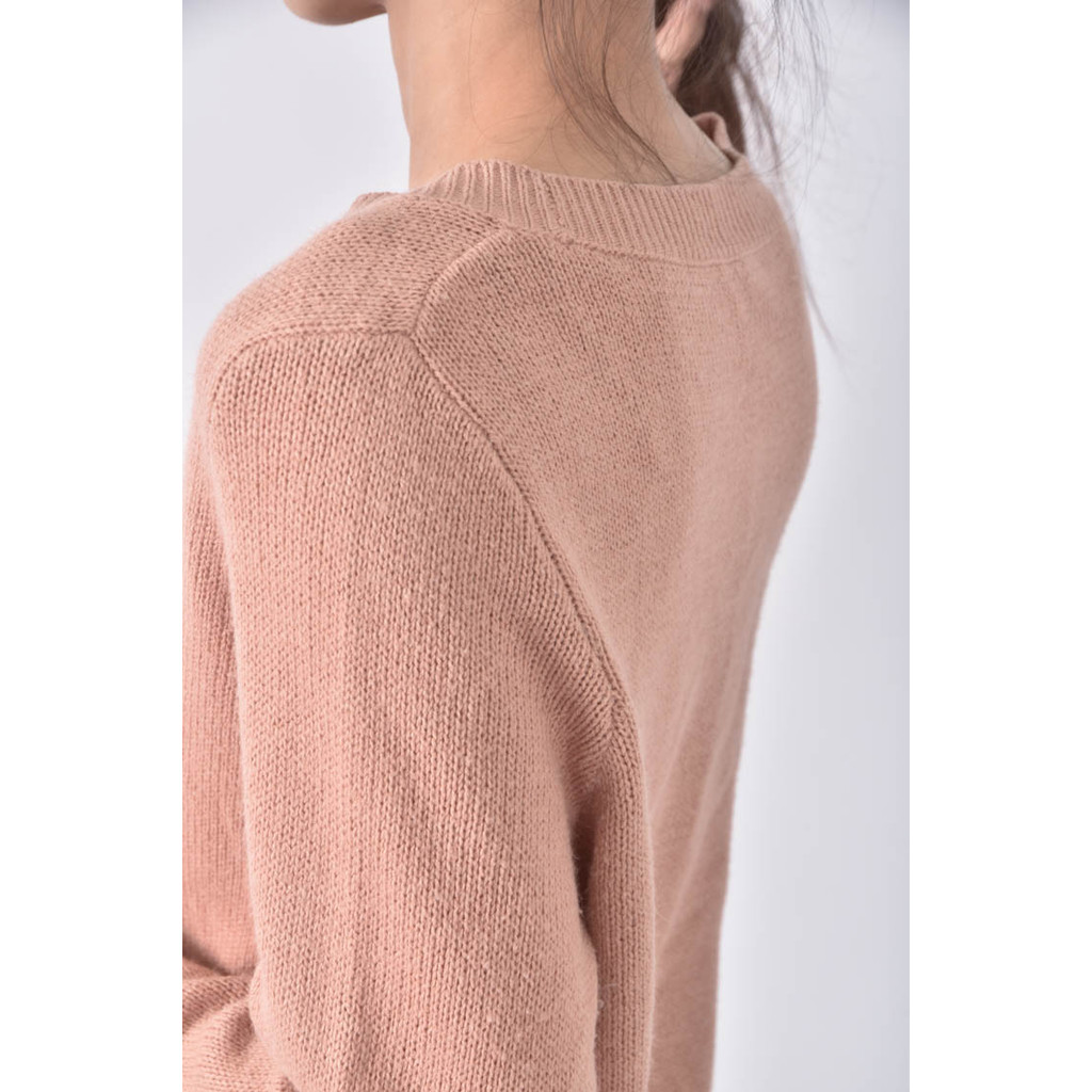 (XL) hm寬鬆粉色長袖上衣二手衣, , large