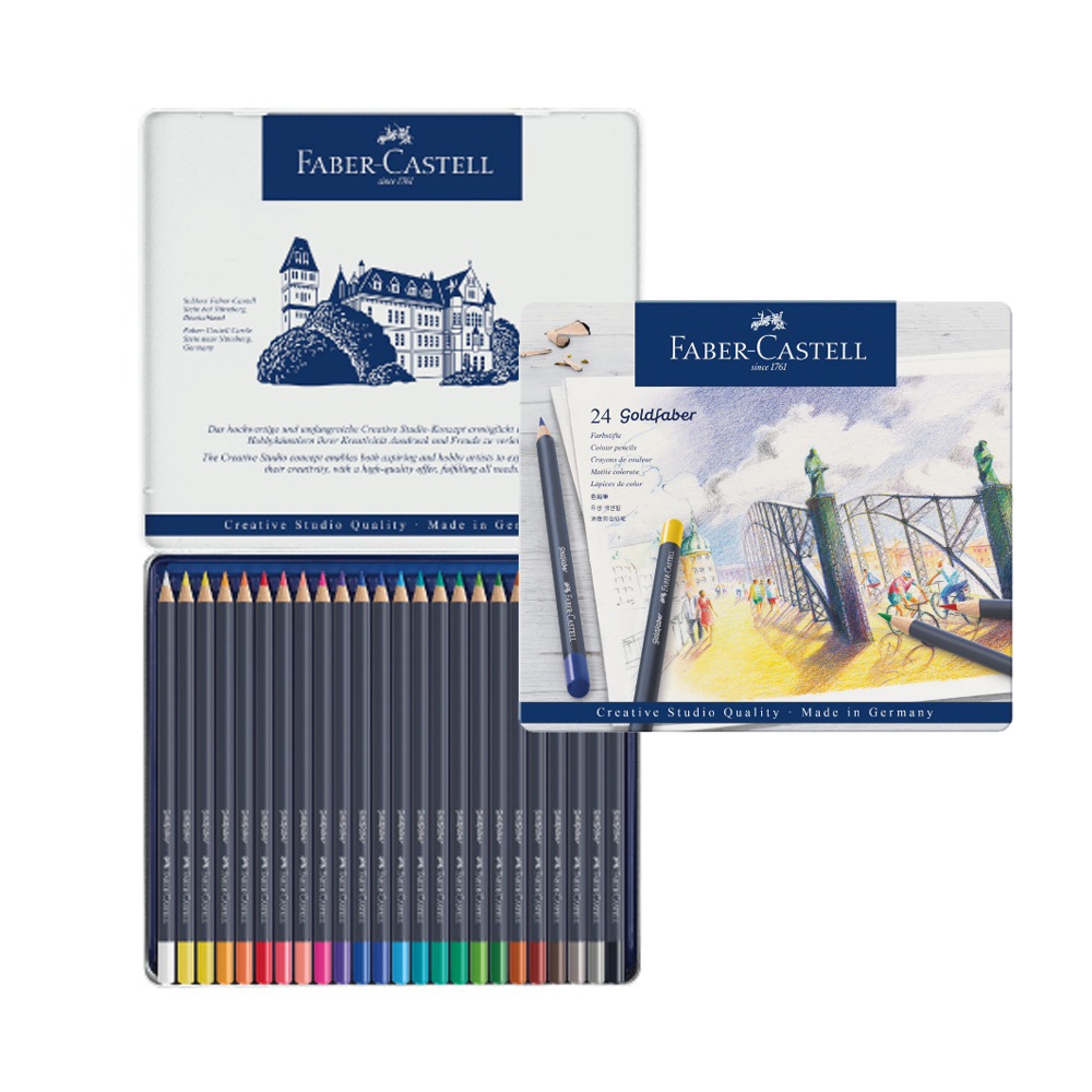 【Faber-Castell】輝柏 GOLDFABER油性色鉛筆 24色 / 盒 114724, , large