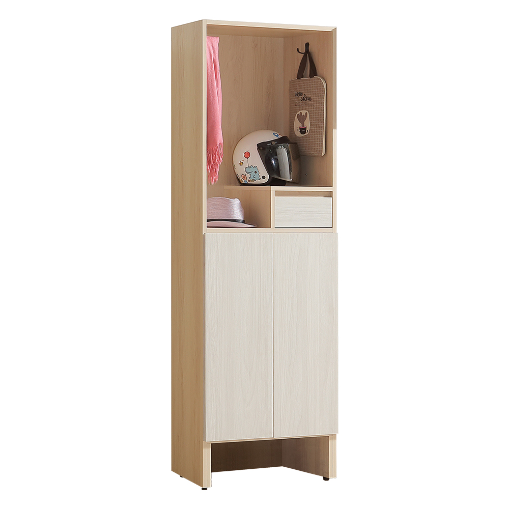 【唯熙傢俱】菲利楓木雙色２尺半開放式鞋櫃, , large