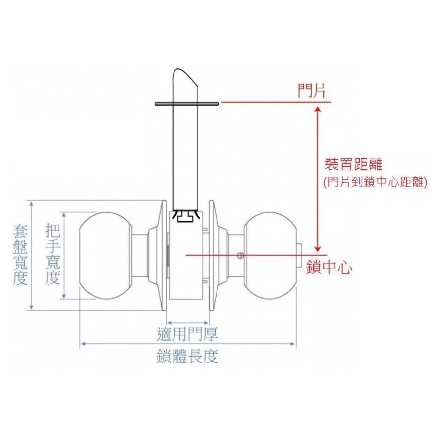喇叭鎖 廁所幸福牌 LUCKY 3030型 喇叭鎖 浴廁鎖 LK3030 裝置距離60mm/85mm 浴室 廁所, , large