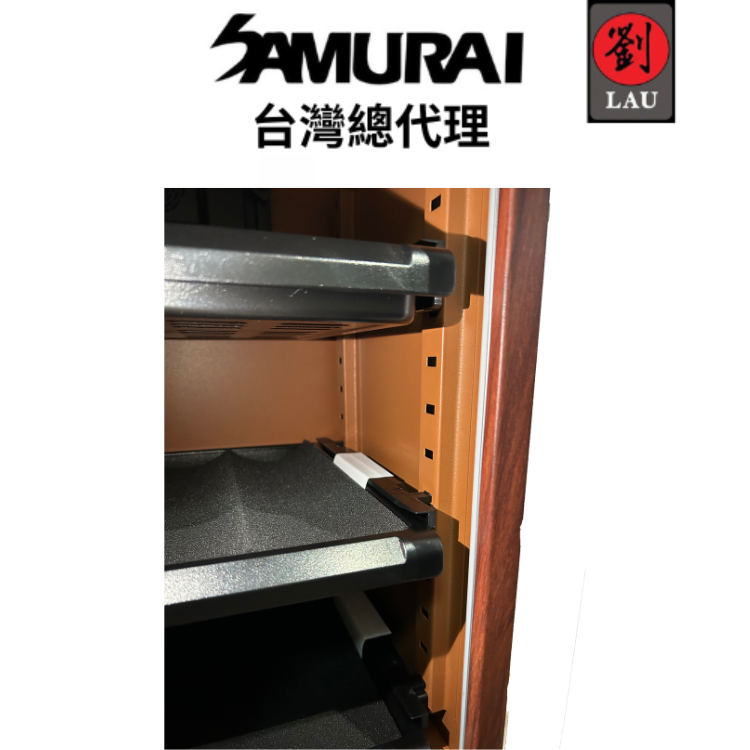 [劉氏國際]SAMURAI 新武士 GP5-36LW 藍光木紋觸控式電子防潮箱, , large