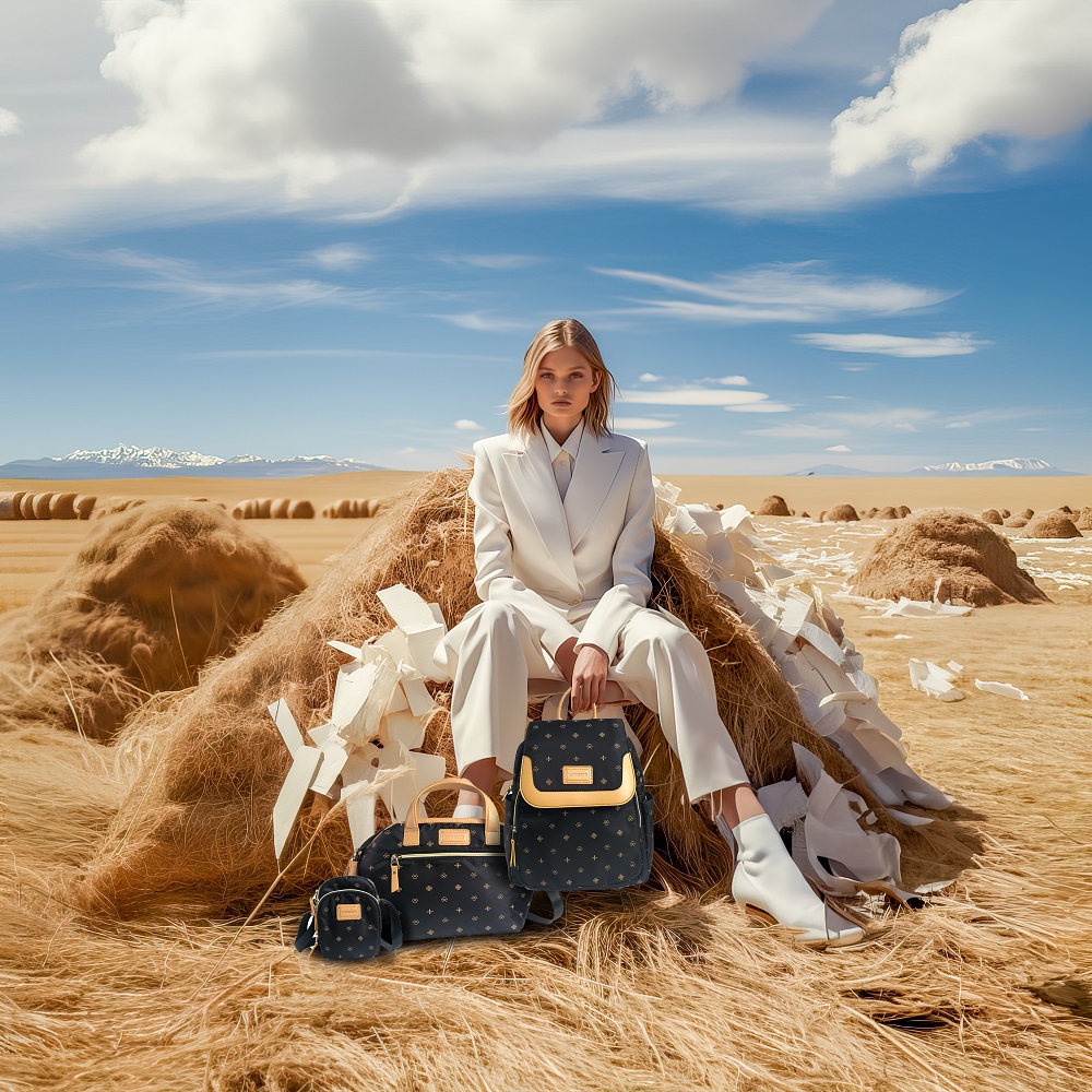 【lapagayo】歐洲皇家圖騰訂製款精品後背包組-PI-06409A-09黑色, , large