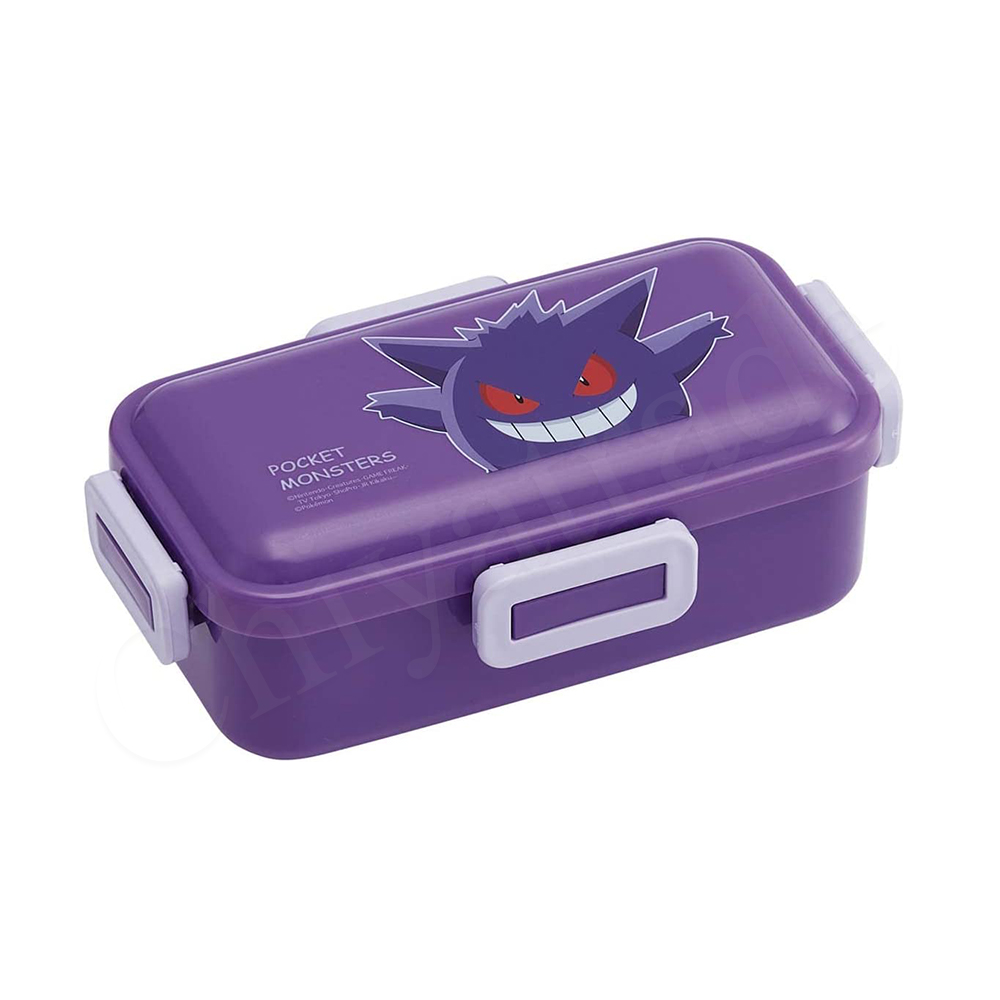 【百科良品】日本製 精靈寶可夢 耿鬼 保鮮便當盒530ML+環保筷子18CM(日本境內版), , large