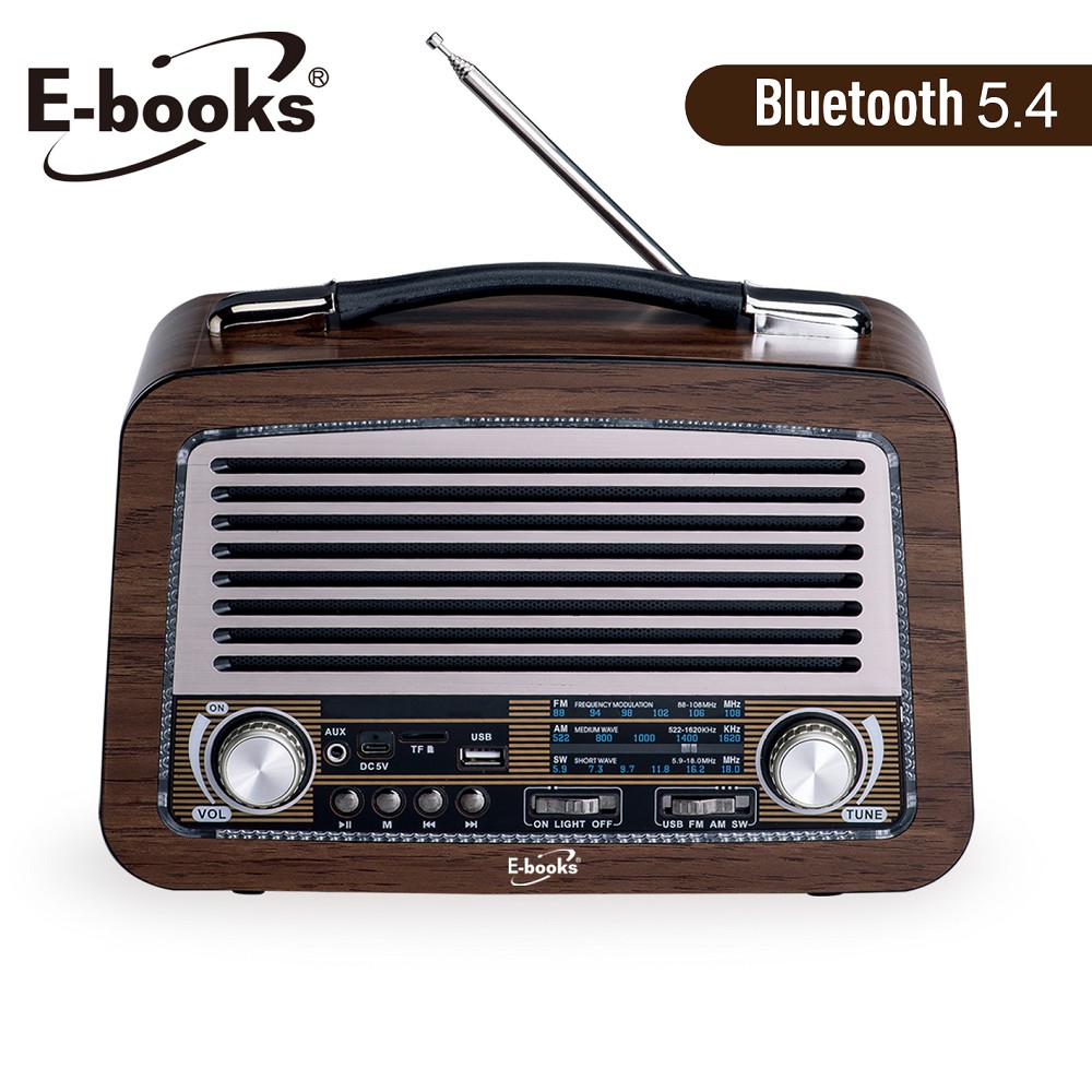 E-books D61 Portable Bluetooth Radio, , large
