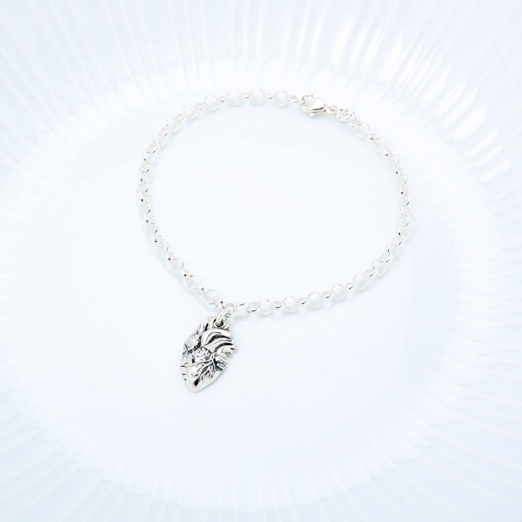 【Angel & Me】真心 愛心 心臟 Heart s925 純銀 手鍊 腳鍊 生日 情人節 禮物, , large