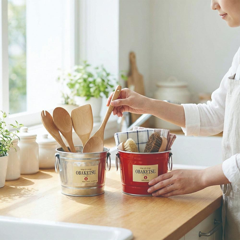 【this-this】日本渡邊金屬｜OBAKETSU 手工製多功能迷你桶 1L, , large