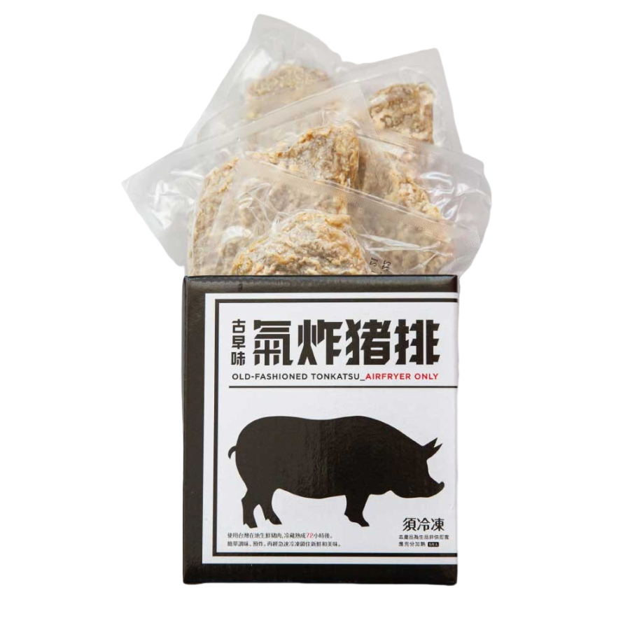 【氣炸人生】夯品團購來囉｜氣炸古早味里肌豬排1000g(5入)*8盒, , large