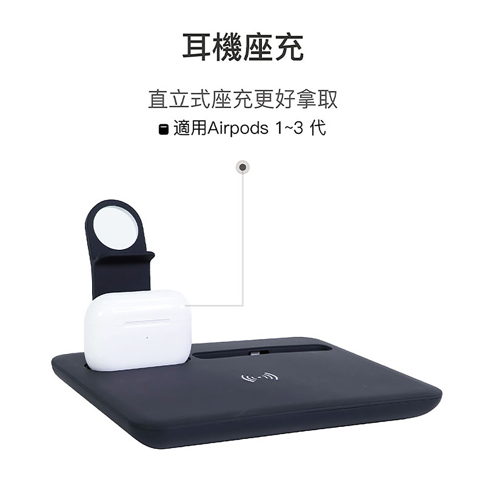 【怪獸選物】IDEAMON 4in1極速充電座 霧粉白, , large