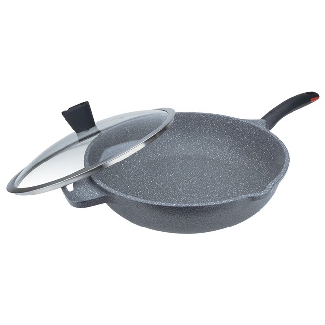 PERFECT 理想牌 極緻鑄造不沾平底鍋平煎鍋IH無蓋附蓋 33cm附蓋-Leidea樂德兒