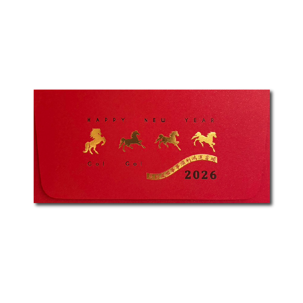 1A 2026 馬年 西式 紅包袋 馬到成功 GO GO 10張入 /包 2001, , large
