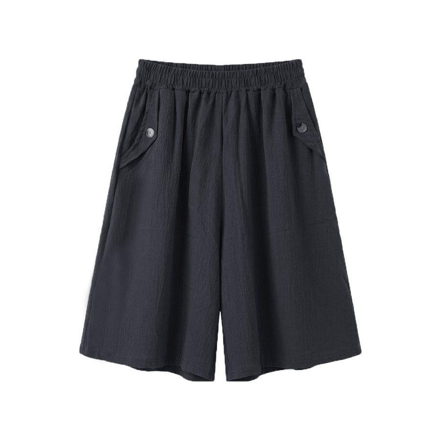 冰皺6分褲裙 TM-8005, , large