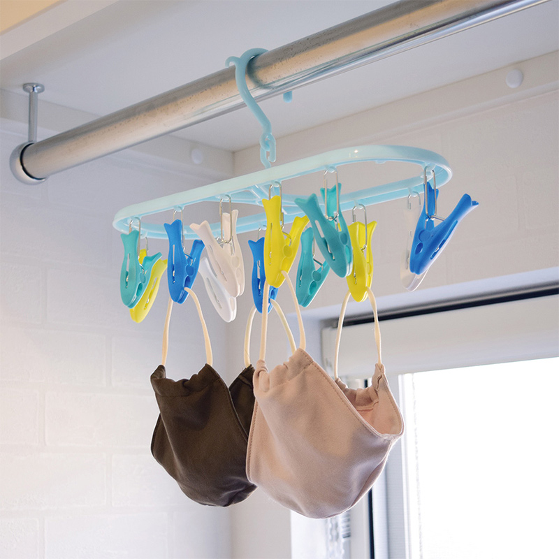 【CB JAPAN】Kogure 童趣系列曬衣架夾12夾 四色魚, , large