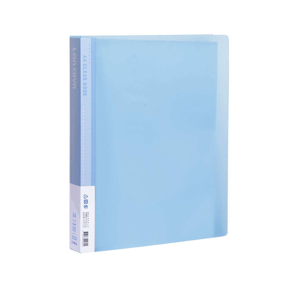 【連勤】PP 60入資料簿(果凍色系) 12本/箱 LC-60JL-多款可選, , large