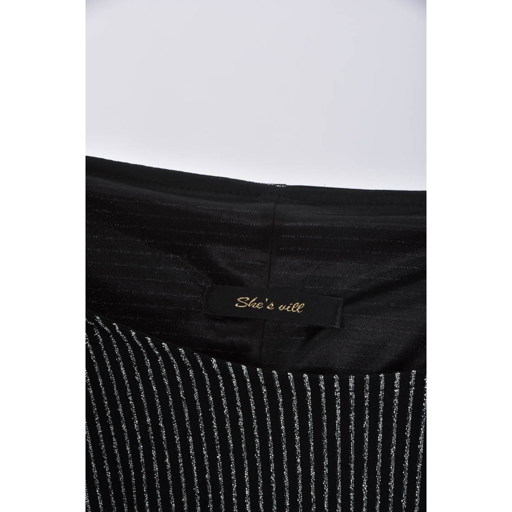 (M) shes will銀黑色洋裝二手衣, , large