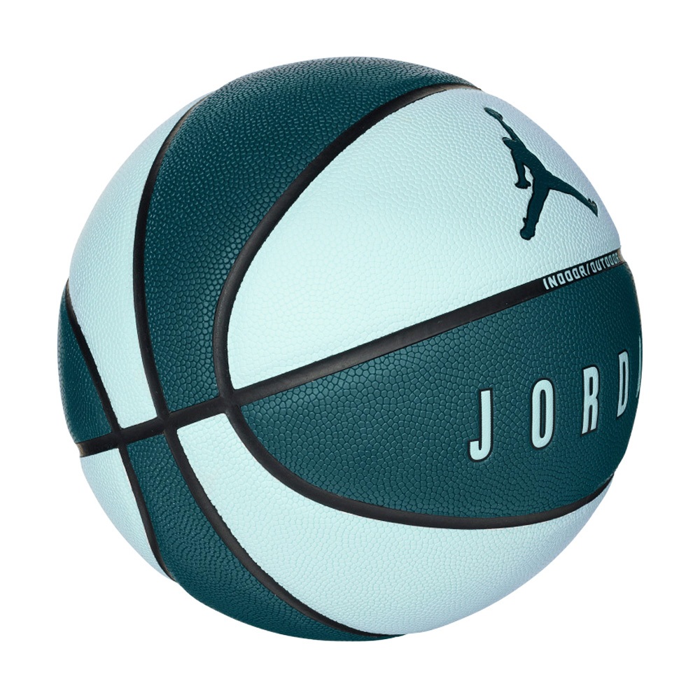 NIKE JORDAN ULTIMATE 2.0 8P 籃球 7號球 比賽 訓練 耐用 橡膠 深溝 精準控球 藍綠黑紅, 黑紅, large