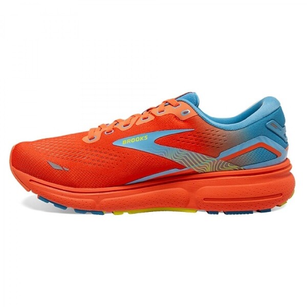 Brooks Ghost 15 男 慢跑鞋 運動 路跑 訓練 避震緩衝象限 舒適 輕量 橘藍 [1103931D848], , large